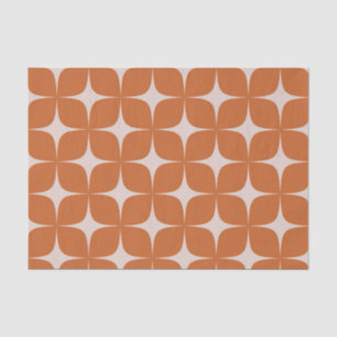 Terracotta Mid Century Modern Elegant Boho Tissue Paper