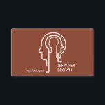 Terracotta Mind Science Human Head Psychologist Business Card<br><div class="desc">Terracotta Mind Science Human Head Psychologist</div>