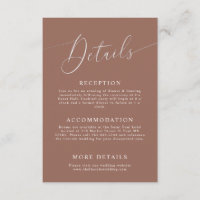 Terracotta Minimal Wedding Details