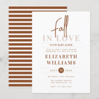 Terracotta Minimalist all in Love Baby Shower