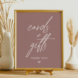 Terracotta Minimalist Cards & Gifts Sign