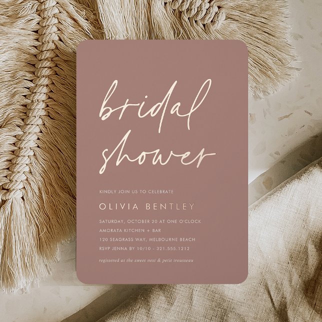 Terracotta | Minimalist Script Bridal Shower (Creator Uploaded)