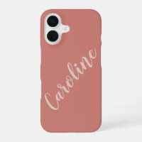 Terracotta Minimalist Typography Personalised Name