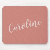 Terracotta Minimalist Typography Personalised Name