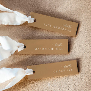 Terracotta Modern Wedding Place Card
