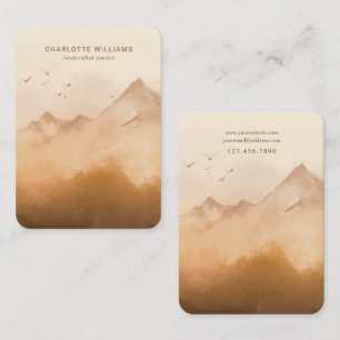 Terracotta Mountain Custom Jewellery Card