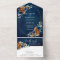 Terracotta Navy Blue Greenery Geometric Wedding Al