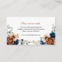 Terracotta Navy Blue Greenery Website Details