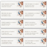 Terracotta Navy Blue Guest Name Address<br><div class="desc">Elegant Navy blue,  Terracotta ,  Orange earthy floral theme wedding guest name address sticker labels featuring elegant bouquet of Navy blue,  Terracotta colour roses peonies  and eucalyptus leaves. Please contact me for any help in customisation or if you need any other product with this design.</div>