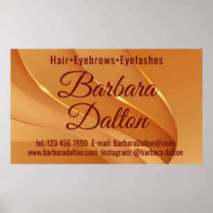 Terracotta Ochre Beige Gold Poster