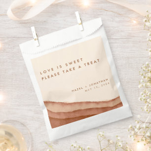 Terracotta Ombre   Minimalist Boho Wedding Favour  Favour Bag