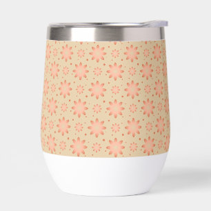 Terracotta orange and sand beige delicate daisy