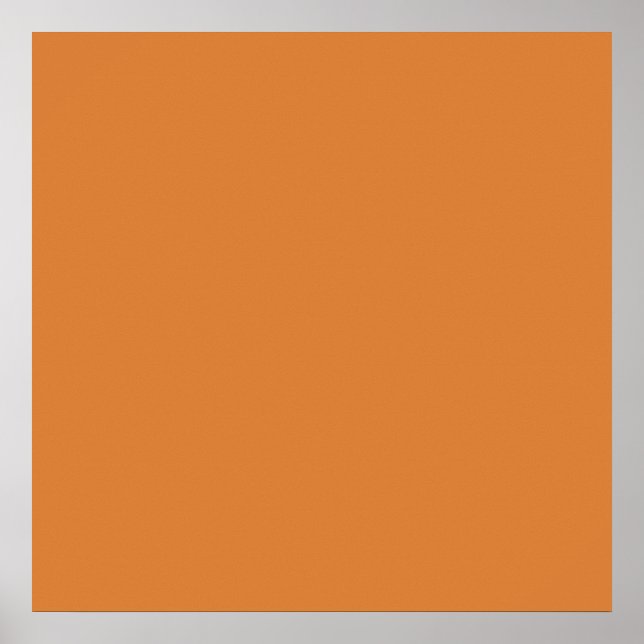 Terracotta Orange Colour Red Earthy Tone Backgroun Poster (Front)