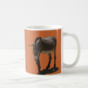 Terracotta Orange Little Burro - Animal Rescue Coffee Mug