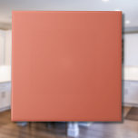 Terracotta Orange Solid Colour Warm & Earthy Desig Ceramic Tile<br><div class="desc">The Terracotta Orange Solid Colour pattern is a timeless and versatile design that radiates warmth and natural elegance. This rich, earthy shade of orange adds a sense of cosiness and sophistication to any project, making it a perfect choice for fashion, home decor, textiles, and graphic design. Its deep, muted tone...</div>