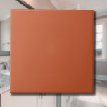 Terracotta Orange Solid Colour Warm & Earthy Desig Ceramic Tile<br><div class="desc">The Terracotta Orange Solid Colour pattern is a timeless and versatile design that radiates warmth and natural elegance. This rich, earthy shade of orange adds a sense of cosiness and sophistication to any project, making it a perfect choice for fashion, home decor, textiles, and graphic design. Its deep, muted tone...</div>