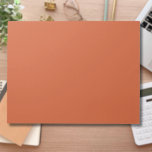 Terracotta Orange Solid Colour Warm & Earthy Desig Notepad<br><div class="desc">The Terracotta Orange Solid Colour pattern is a timeless and versatile design that radiates warmth and natural elegance. This rich, earthy shade of orange adds a sense of cosiness and sophistication to any project, making it a perfect choice for fashion, home decor, textiles, and graphic design. Its deep, muted tone...</div>