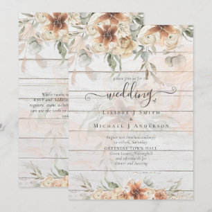Terracotta Pampas Grass BOHO Wedding