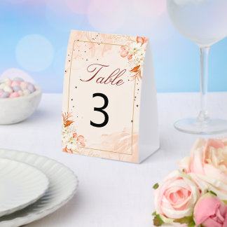 Terracotta Peach Nebula Magic Floral Wedding