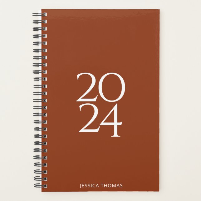Terracotta Personal 2024 Weekly Planner (Front)