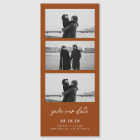 Terracotta Photo Strip Magnetic Wedding