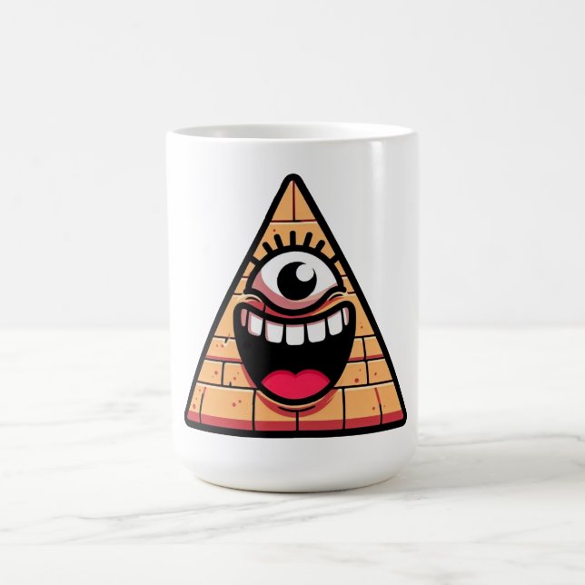 Terracotta Pyramid Eye Coffee Mug (Center)