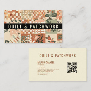 Terracotta Quilt Patchwork Handmade Clothing Business Card