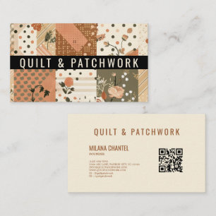 Terracotta Quilt Patchwork Handmade Clothing Business Card
