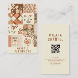 Terracotta Quilt Patchwork Handmade Clothing Business Card