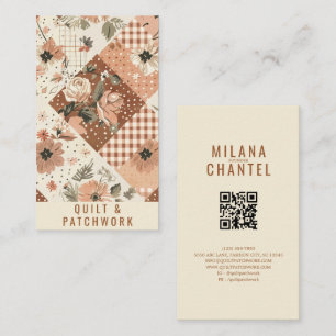 Terracotta Quilt Patchwork Handmade Clothing Business Card