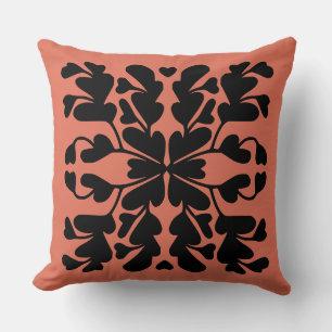 Terracotta red deco cushion