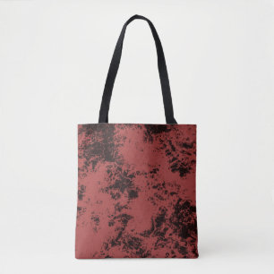 Terracotta red marble texture tote bag