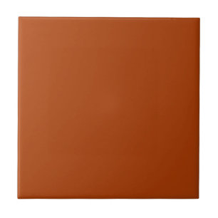 Terracotta Red Solid Colour #ac3d06 Ceramic Tile