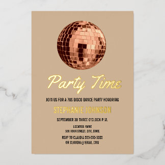 Terracotta Retro 70s Disco Ball Birthday Party  