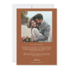 Terracotta Retro Love & Thanks White Arch Wedding