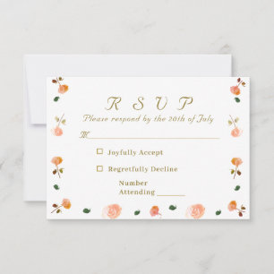 Terracotta Rose Catholic Wedding Enclosure Card