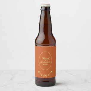 Terracotta Rose Food and Beverage Label Set
