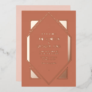Terracotta & Rose Gold Gatsby Art Deco Wedding