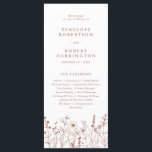 Terracotta Rustic Fall Wildflower Wedding Program<br><div class="desc">Guide your guests through your big day with this rustic terracotta floral wedding program. Featuring delicate fall wildflowers and a clean,  elegant layout. Perfect for an outdoor autumn ceremony or a barn wedding celebration.</div>