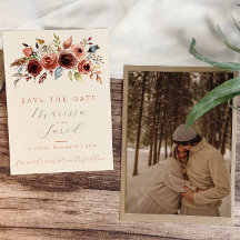 Terracotta Sage Green Wedding Floral Photo