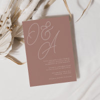 Terracotta | Script Watermark Monogram Wedding