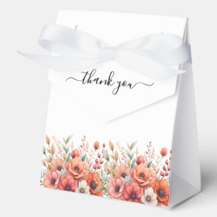 Terracotta Simple & Elegant Moder Wedding ScrIpt Favour Box