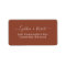 Terracotta Simple Script Wedding Return Address