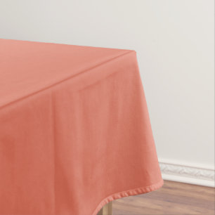 Terracotta Solid Colour Classic Elegant Tablecloth