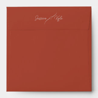 Terracotta Solid Stationery Coloured Envelope