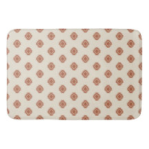 Terracotta Southwestern Aztec Geometric Tribal Pat