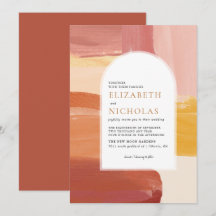Terracotta Sunrise | Boho Wedding Invitation