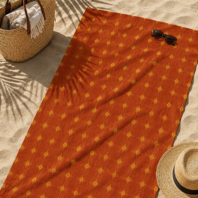 Terracotta Sunset Beach Towel (Creator Uploaded)