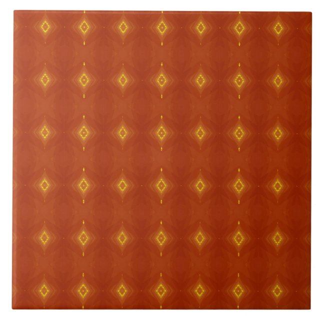 Terracotta Sunset Ceramic Tile (Front)