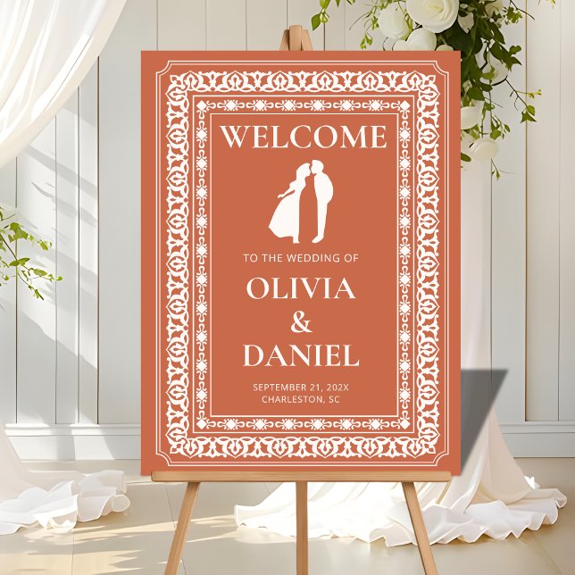  Terracotta Tile Wedding Welcome Display (Creator Uploaded)
